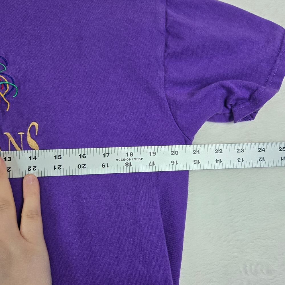 Vintage tshirt Mardi Gras New Orleans Embroidered shirt 0632 - Picture 5 of 6